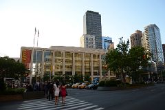 07-1 Crossing Columbus With New York Philharmonic David Geffen Hall Ahead In Lincoln Center New York City.jpg